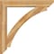 Ekena Millwork Thorton Slat Rough Sawn Bracket w/ Offset Brace, Western Red Cedar, 8"W x 48"D x 48"H BKT0806X48X48THR06RWR - alternate 4